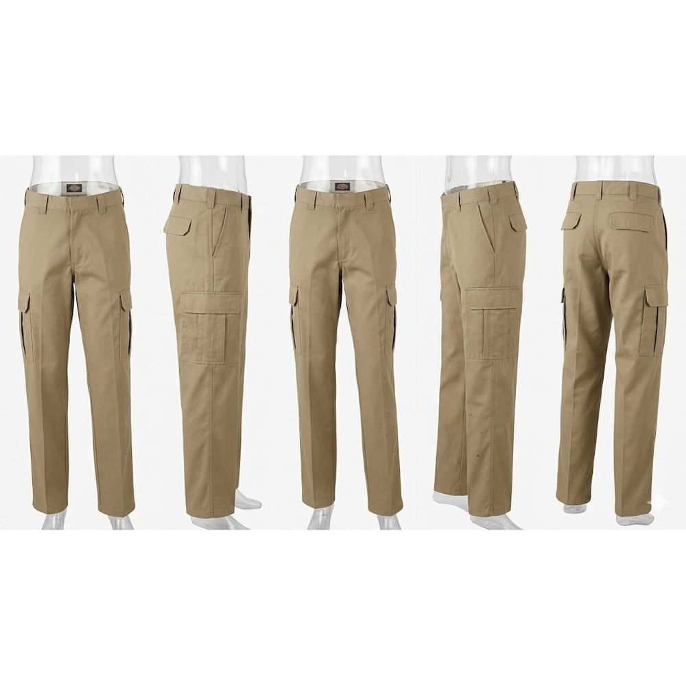 Dickies Cargo Pants Mens 44x27 Khaki Tan Skate Gorpcore Utility Work Pants